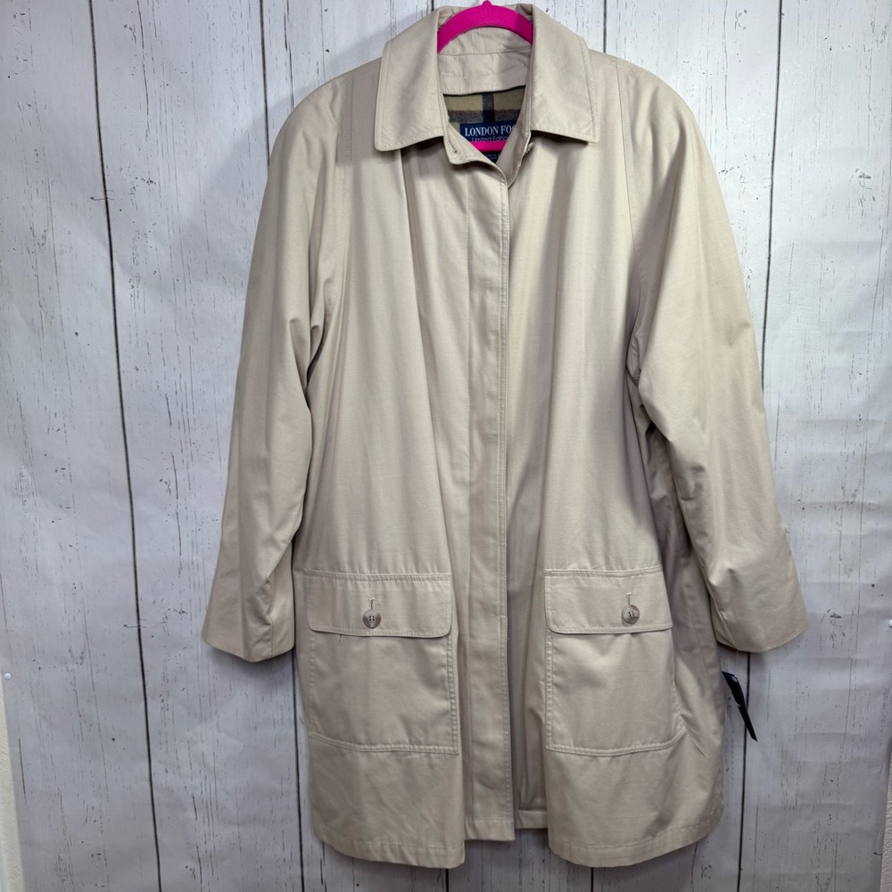 London Fog Beige Trench Coat